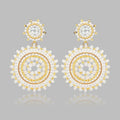 Handmade Beaded Earrings for Women Summer Beach Bohemia Statement Dangle Earrings White Seed Beads Earrings Jewelry