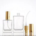 Hot Sale Man Woman Factory Price Free Samples square Empty clear 30ml 50ml 100ml Glass Perfume Bottle