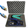 Wholesale Hardware Supplier RJ45 Crimper Kit CAT5/6/6A Network Wiring Tools OEM Customizable Toolkit for Telecom Network Pass