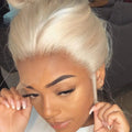 Raw Peruvian Straight Hair Vendor HD Lace Front Wig for Black Women Glueless 360 Full HD 613 Lace Wig Lace Front Wigs Human Hair