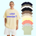 250 Grams Oversized t Shirt Mens Clothing Custom logo Screen Printing 100% Heavy Cotton Heavyweight T-shirt for Men Short Sleeve