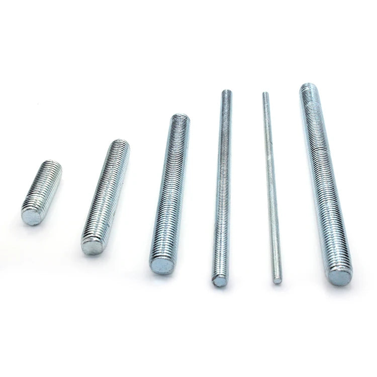 Din975 Grade 8 Full Threaded Rod M6 M8 M10 M16 M20 Zinc & Black Finish Stainless Steel Threaded Rod