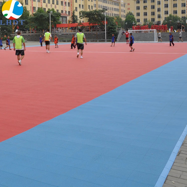 Anti-slip Sports Floor Suspended Interlocking Outdoor Backyard Ice Hockey Court Decking Tiles