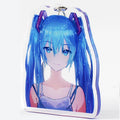 Custom Anime Glitter Acrylic Charm Keychain Double Sided Number Plate Insert Plastic Keyring with Custom Logo
