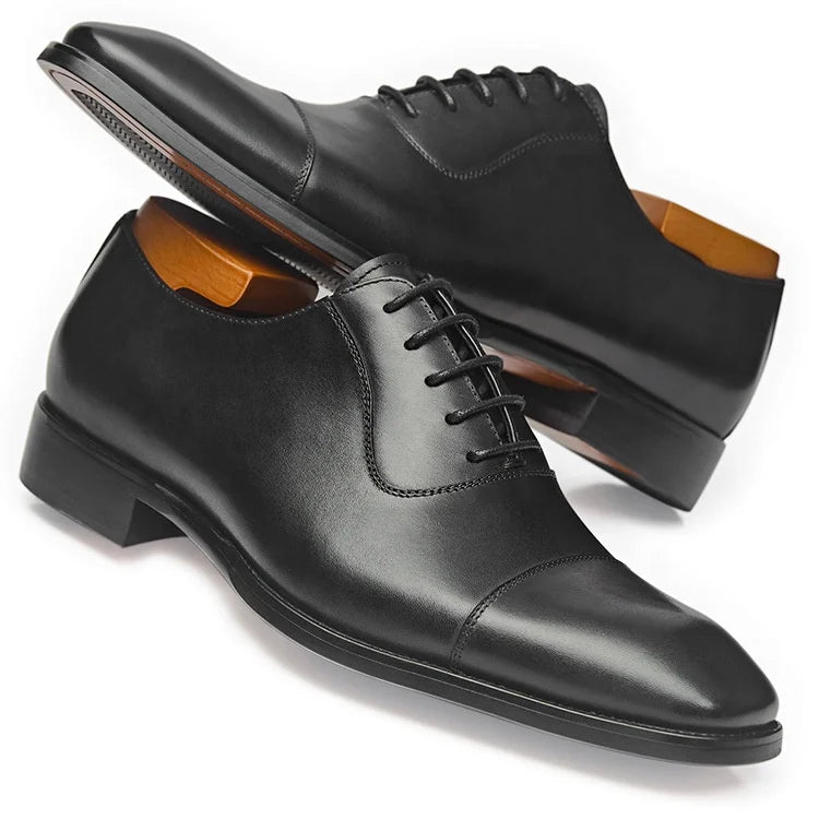 Trendy Business Career Formal Shoes for Men Genuine Leather Luxury Wedding Shoes Men Wholesaler Party Office Men's Dress Shoes