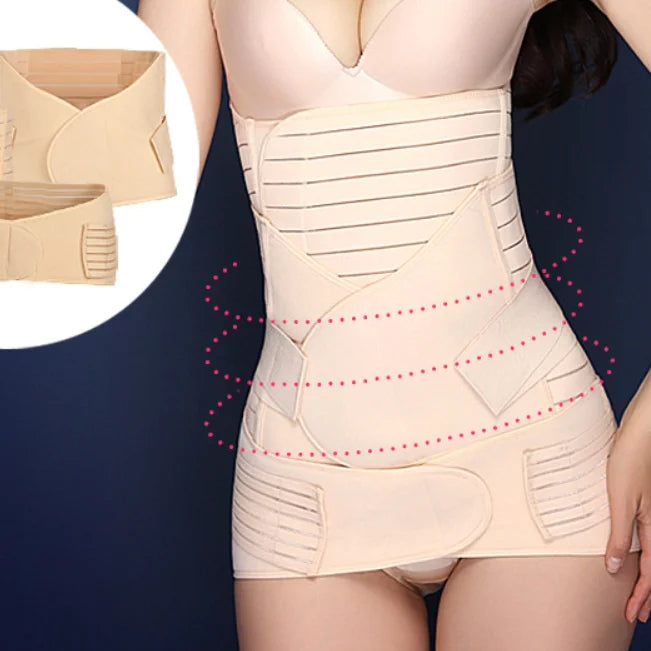 Slimming Waist Trainer 3 in 1 Postpartum Belly Support Recovery Wrap Pelvis Belt Girdles Maternity Band Body Shaper Strap Corset