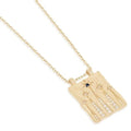 LOZRUNVE Boho Jewelry 925 Silver Solid Vintage Gold Starburst Pendant Necklace