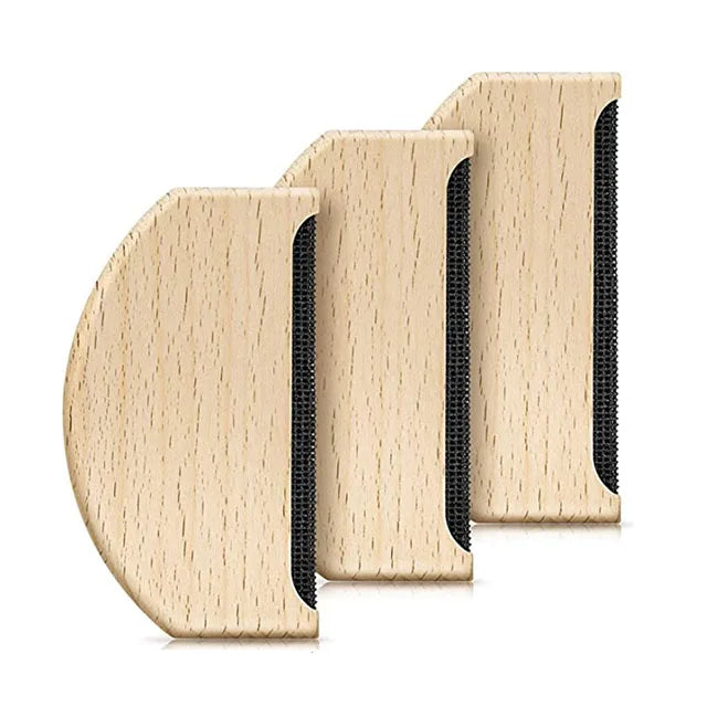 Hot Selling 100% Natural Wood Cashmere Comb Custom logo Fabric Pilling Comb