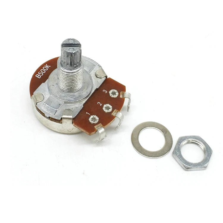Audio Pots 18mm Shaft Volume and Tone Controls A500K/B500K/A250K/B250K Guitar Potentiometers Pots for Guitar Parts