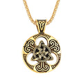 Fashion Man Jewelry No-tarnish Silver Man Pendant Necklace Stainless Steel Celitc Knot Necklace for Man