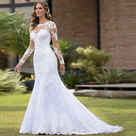 Fashion 2023 Ceremonial Dress Fishtail Dress V Neck Skirt Off Shoulder Floor Skirt Wedding Dress