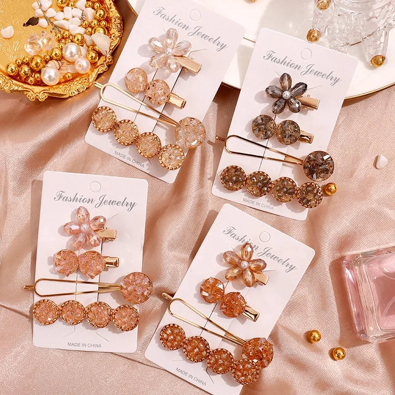Newest Hair Clips Set Hairpins for Women Girls Alloy Hair Clips