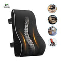 Jiyimei YM-C333 Wholesale Car Memory Foam Lumbar Support Cushion Knitted Anti-Static Air-permeable Removable Washable Custom