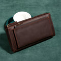 Crazy Horse Leather Large Capacity Clutch Bag Mobile Wallet Men's Leather Long Wallet