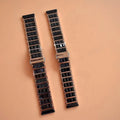 Universal New Rose Gold Black Ceramic Strap Butterfly Buckle for Smart Watch Samsung MegaBDM
