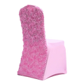 New Product Wholesale Universal Chair Cover for Wedding Ivory Fancy Chair Covers for Weddings Rose Flower Wedding Chair Cover