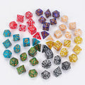 Wholesale 7pc Dragon Themed RPG Dice Set  High-Quality Acrylic Sharp Engravings for D&D & Board Games
