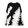Plus Size Pullover Computer Knitted Trendy Men's Artistic Patterned Knitted Sweater Casual - Chic Choice for Daily Fashion