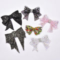 Popular Crystal Bow-knot Shoes Flower Applique Sew on Rhinestone Bow Patches for Clothes Bags Hair Clip Decor Accessories
