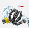 G1/2 Nylon Black Wire Hose Flexible Toilet Faucet Connecting Pipe Wholesale Price of the Source Factory