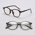 New Arrival Oval Plain Blue Flat Mirror for Men and Women Korean Version of the Basic Street Style Fashion Frame