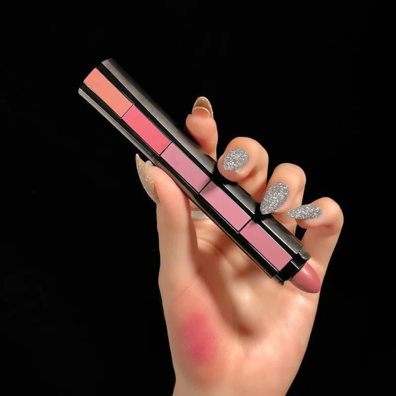 Hot Mini Cute Makeup Moisturizing Matte 5 In1 5 Color Small Daisy Transparent Packaging Design Cosmetics Lipstick Set