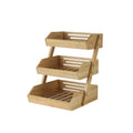 Bamboo Kitchen Storage Rack Fruit Vegetable Bread Basket Rack Bamboo Fruit Basket Kitchen Vegetable Shelves Fruit Bowl