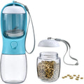 Portable  Dog Water Bottle Travel Pet Dispenser With Detachable Food Container Puppy Water Dispenser for Doggie Outdoor Walking