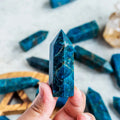 Wholesale Natural Crystal Crafts Blue Apatite Irregular Polished 50-90mm Collectible Medal