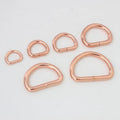 Nolvo World Rose Gold 6 Size 13-16-20-25-32-38mm Bag Hardware Accessories  Buckle Ring Metal Opened D Ring for Bag Handbag