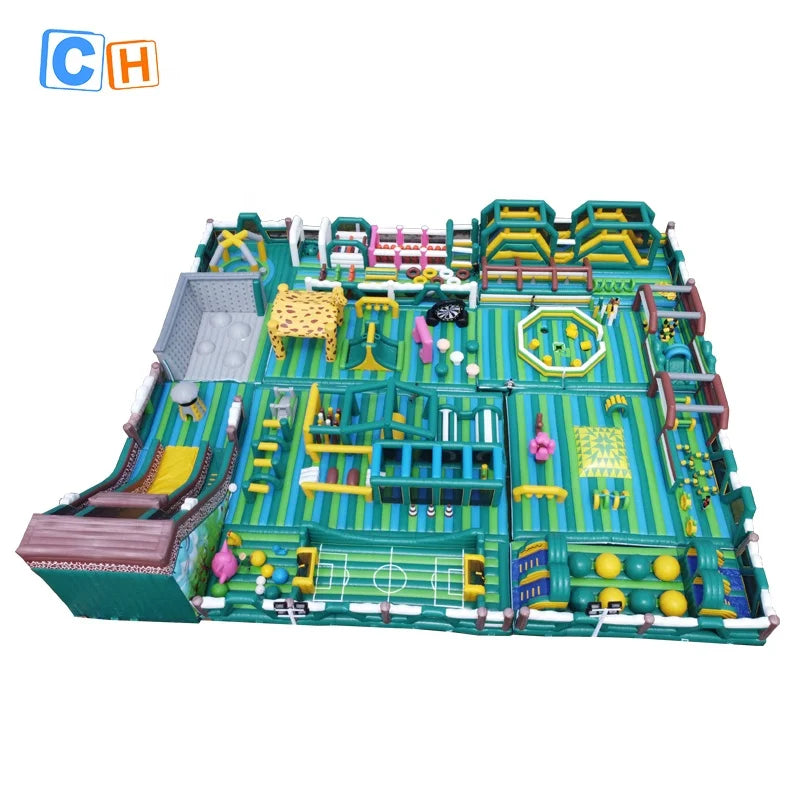 Indoor Outdoor Large Inflatable Amusement Park Inflatable Slides Children's Playground Jumping Castle Bouncer and Obstacle Games