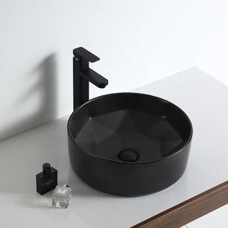 FANNISI Wholesale Bathroom Sanitary Ware Ceramic Wash Basin Art Basin for Hotel Project