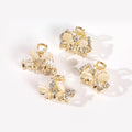Korean Lovely Opal Crystal Small Hair Clip Claw Girls Small Bling Alloy Shark Hair Clip Female Mini Hair Claw Clips