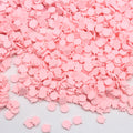 Wholesale 1KG 5mm Pink Tulip Polymer Clay Slices Soft Pottery Sprinkles Figurine Pattern Non-toxic DIY Crafts Slime Portable Art