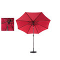 Commercial Modern Foldable Large 9ft Octagonal Aluminum Frame Canvas Sun Shade Center Pole Outdoor Table Market Patio Park