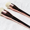 Soft Angle Contouring Fan Brush with Angled Brush Head Nylon Bristles for Face and Concealer Use