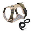 Manufacturer Large Dog Breathable Nylon Sandwich Mesh 1680D Oxford Cloth Pet Dog Harness with Leash