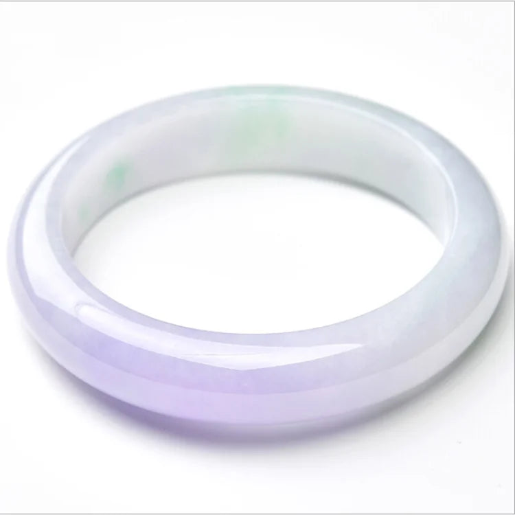 100% Natural Jade Violet Light Green Bracelet Bangles Gemstone Jewelry Jade for Women