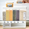 10KG Multipurpose Wall Mounted Cereal Rice Bucket Container Dispenser Hot Selling Plastic Food Dispenser