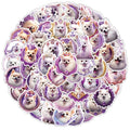 50PCS Funny Cute Pet Cartoon Samoyed Princess Dog Stickers