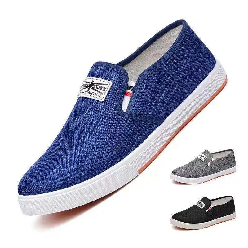 2026 Canvas Shoes Men's Spring New Fashion Cloth Low Top Casual Summer Breathable Board Shoes