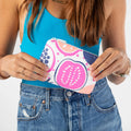 Colorful Printing Summer Coated Tyvek Mini Zipper Bag Girls Wallet Tyvek Pouch Custom Tyvek Wallet