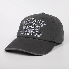 Custom Embroidery Logo 6 Panel Unstructured Vintage Baseball Cap Soft Washed Cotton Dad Hat