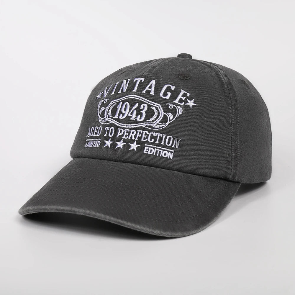 Custom Embroidery Logo 6 Panel Unstructured Vintage Baseball Cap Soft Washed Cotton Dad Hat