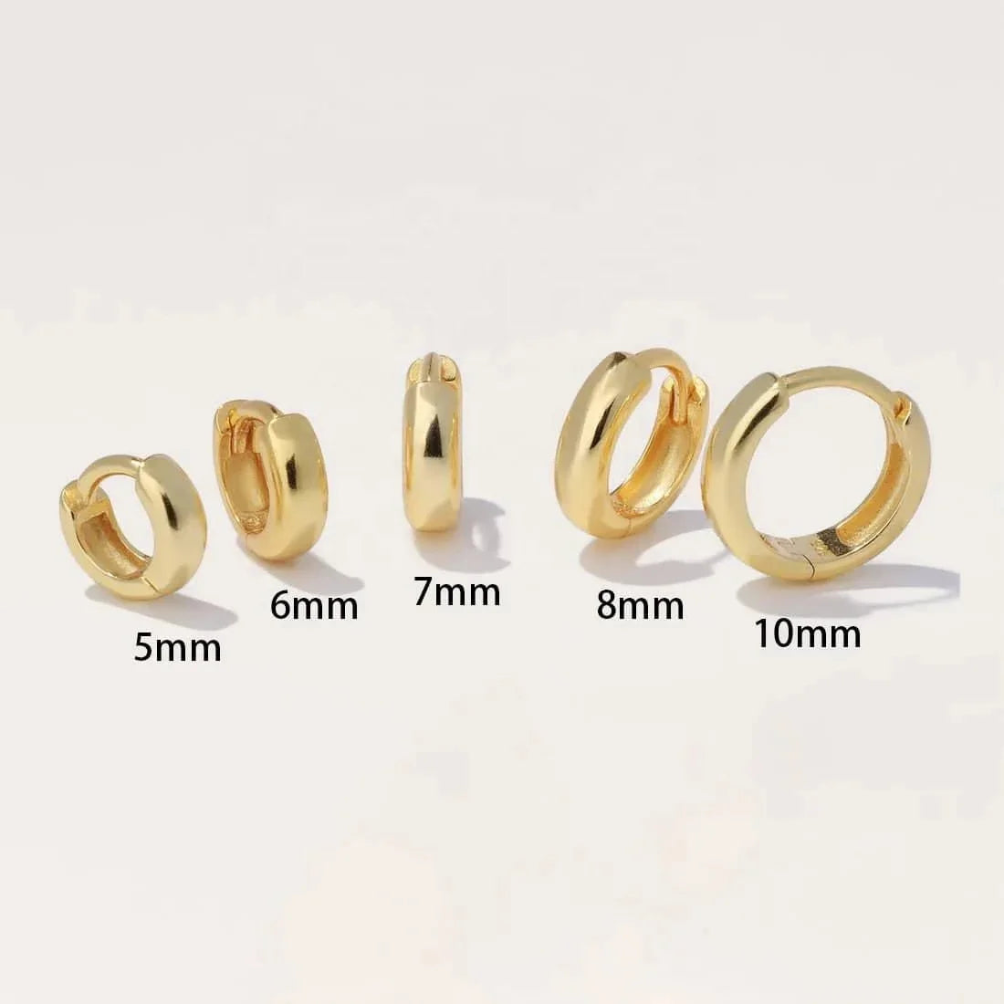 LOZRUNVE Women Accessories Jewelry Wholesale 925 Sterling Silver Minimalist Hoop Earring Ear Ring Set