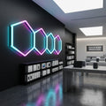 Night Club Shop Showroom Supermarket Led Rgb Lighting Hexagonal Luces Led