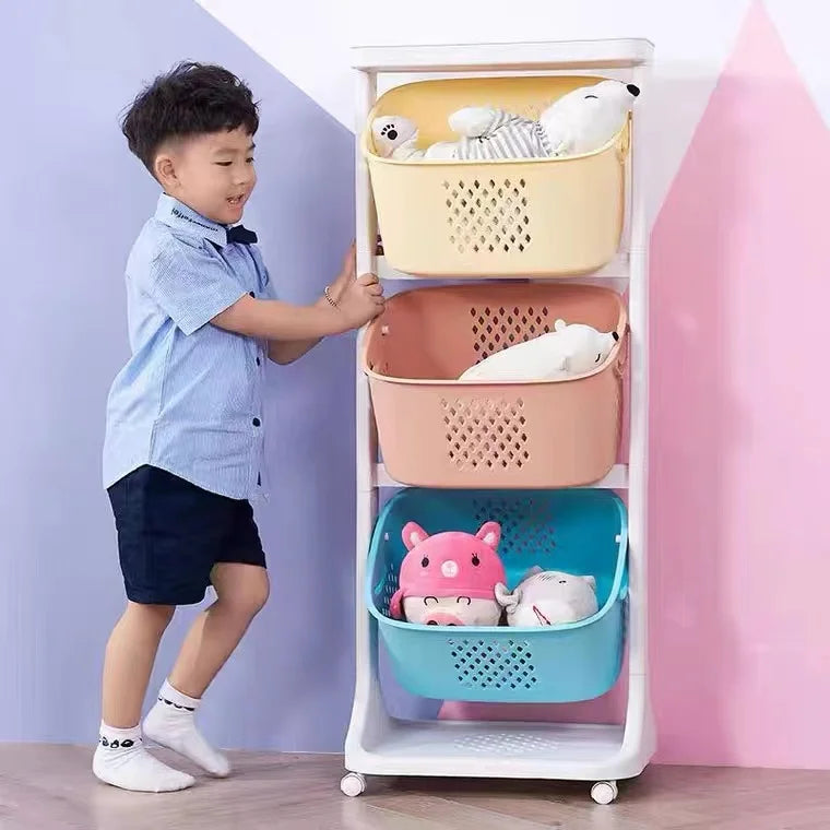 Multifunction Household Storage Box Front-opening Recycling Plastic Superimposed Toy Clothing Storage Box Cube Storage Bins