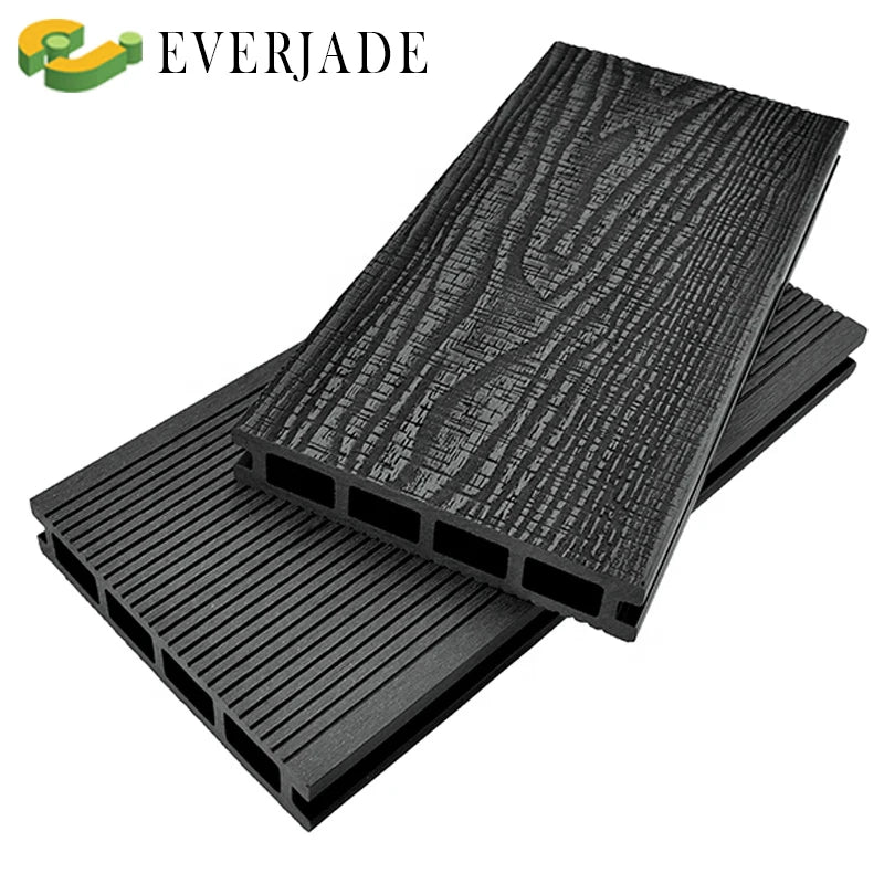 China New Technology 3d Embossed Co Extrusion Solid/Hollow Wood Plastic Board Composite Floor Crack-Resistant Outdoor WPC Deck
