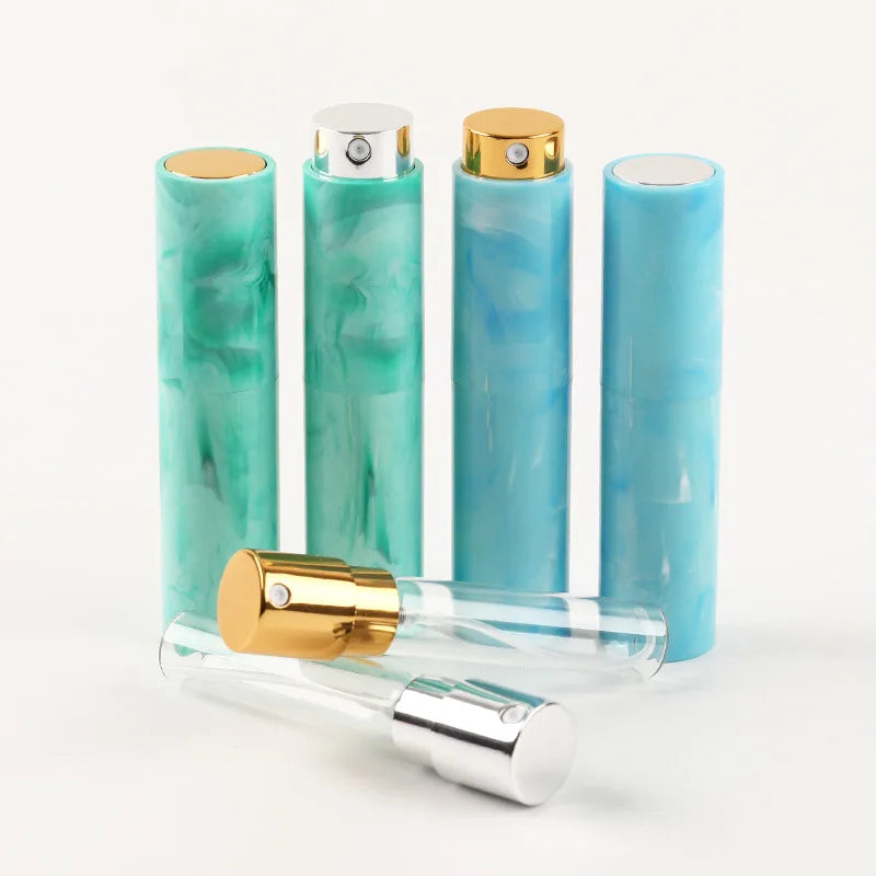 MUB Wholesale Hot Selling Portable Travel 8ml 10ml Marble Rotating Perfume Spray Bottle Atomizer