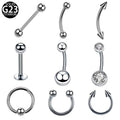 Gaby Wholesale Price Astm F136 Titanium Belly Ring Luxury Titane Labret Simple De Titanio Eyebrow Ring Body Piercing Jewelry